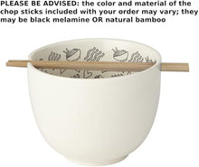 Enesco Our Name is Mud Hopeless Ramen-Tic Soup Bowl and Chopsticks Set, 5 Inches, White