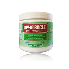GLY MIRACLE Skin Humectant Body Skin Cream 16-ounce Jar Deep, Nourishing, Moisturizing for Eczema, Psoriasis, Dry Skin on Face, Hands, Cuticles, Feet, Heels, for Men, Women, Kids, Baby Cream UNSCENTED