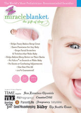 Miracle Blanket Swaddle Wrap for Newborn Infant Baby, Colorful Bursts with Purple Trim