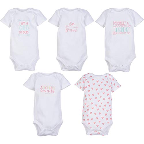 Special Link to MiracleWear (3-6 mos size) Cute Kid’s Bodysuit Outfits (5-Pack) Boy, Girl & Neutral Unisex Daywear Print Clothing Sets