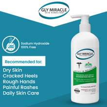 GLY MIRACLE® Skin Humectant 12 Ounce Pump Bottle UNSCENTED Formula Deep, Nourishing Hydration for Dry, Cracked, Irritated Skin; Hands, Cuticles, Feet, Non- Greasy