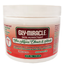 GLY MIRACLE Knees, Elbows, Heels Skin Humectant with Aloe Vera & Other Plant Extracts, 4 oz, Deep, Nourishing Hydration for Dry, Cracked, Irritated Skin on arms, legs and feet; Non- Greasy; UNSCENTED